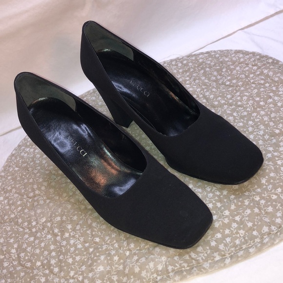 Sesto Meucci “Colette,” Black Fabric Heels/Pumps, W7.5 M, w/3.25” Heel - Picture 14 of 16